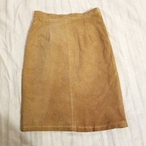 Vintage Hunt Club Leather Mini Skirt High Rise